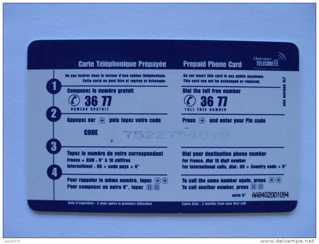 PREPAYE OUTREMER TELECOM  160U  Fruits - Réunion