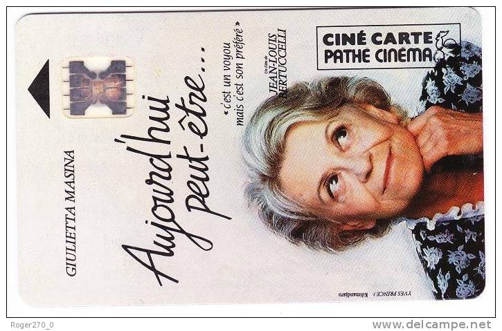 Ciné Carte Pathé Cinéma  N° 24 ( La Cote En Poche ) Aujourd'hui Peut-être... Cote : 12 Euros - Schede Bancarie Uso E Getta