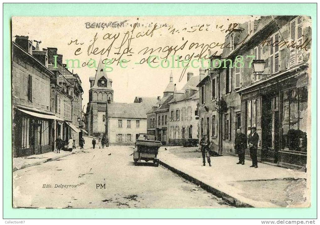 23 - CREUSE - BENEVENT - GRANDE RUE ANIMEE - Benevent L'Abbaye