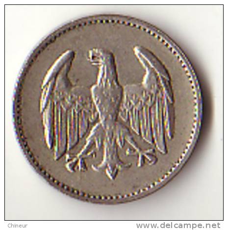 ALLEMAGNE 1 MARK ARGENT 1924F - 1 Mark & 1 Reichsmark