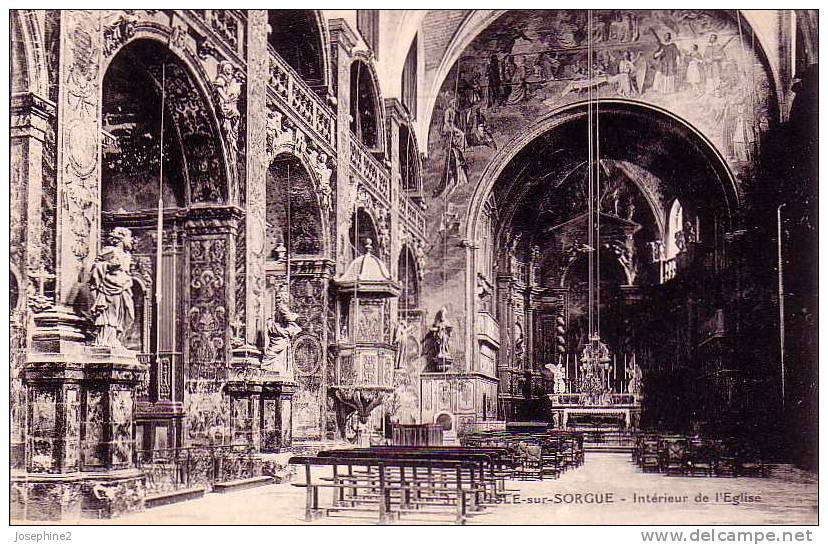 L´Isle Sur La Sorgue -  Intérieur De L´église - - L'Isle Sur Sorgue