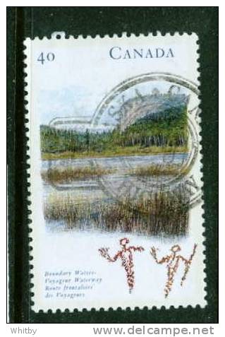 1991 40 Cent  Boundry Waters  #1323 Alaska Highway Cancel - Oblitérés