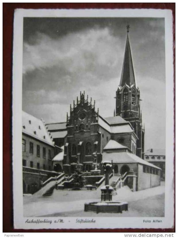 Aschaffenburg - Stiftskirche Im Winter (Billet - Vorderseite) - Aschaffenburg