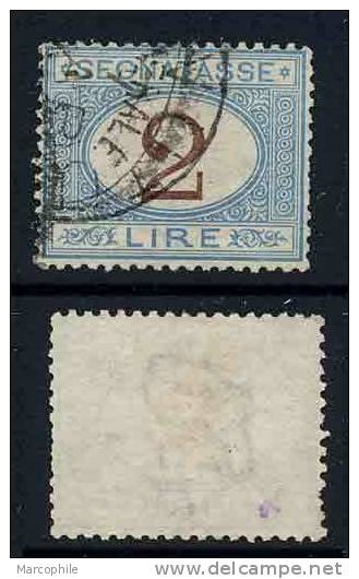 ITALIE - TIMBRE TAXE / # 14 - 2 L. Bleu Et Brun Ob. / COTE 25.00 EUROS - Strafport