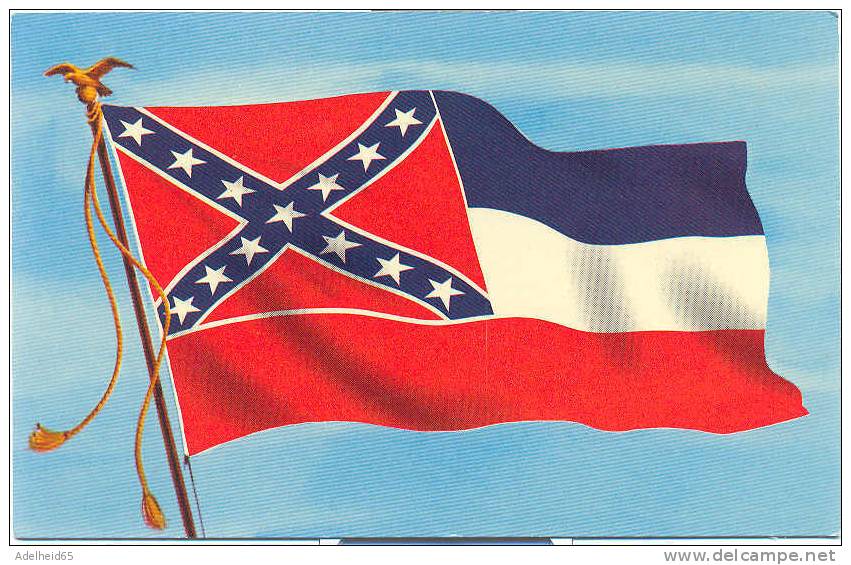 State Flag Of Mississippi, Deep South Card, Publ. Deep South Specialties, Jackson, Miss. - Jackson