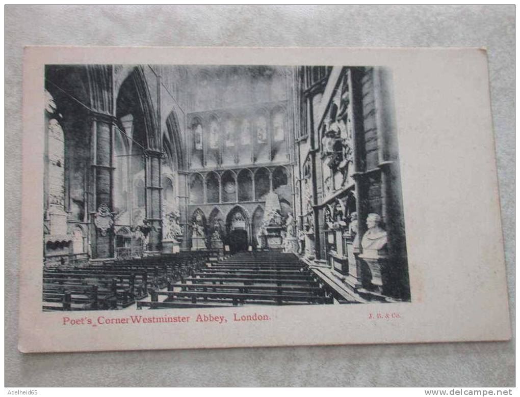 Poet's Corner, Westminster Abbey, London , J.B. & Co. C 1905 - Westminster Abbey