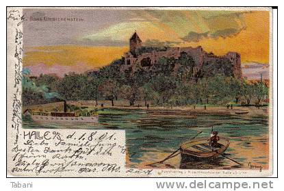 Germany. Halle. Burg. Giebichenstein. Litho Postcard. - Halle (Saale)