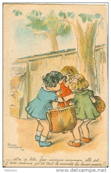 ILLUSTRATEURS-  Illustrateur  Enfants- Ref 660 -roger Levasseur - Le Laisser Passer   - Carte Bon Etat - - Levasseur, Roger