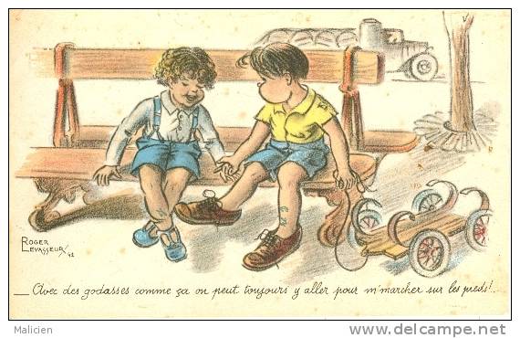 ILLUSTRATEURS-  Illustrateur  Enfants- Ref 659 -roger Levasseur - Les Chaussures    - Carte Bon Etat - - Levasseur, Roger