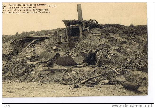 Kemmel L' Un Des Abris Sur La Route De Wytschaete  World WAR I - Heuvelland