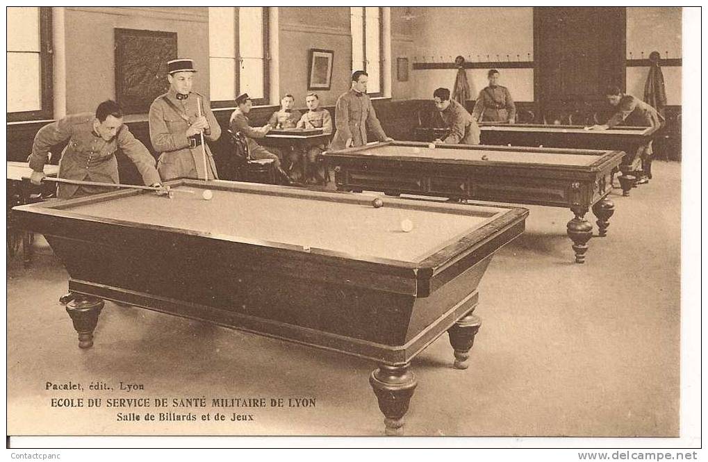 LYON   ( 69 ) -   Ecole Du Service De Santé  Militaire  - Salle De BILLARDS Et De JEUX - Sonstige & Ohne Zuordnung