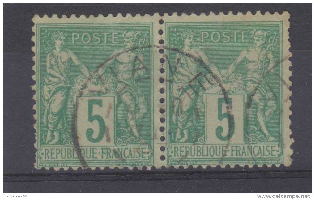 Lot N°8163    Paire Du N°75   Oblit   VIANE  ( TARN ) - 1876-1898 Sage (Type II)