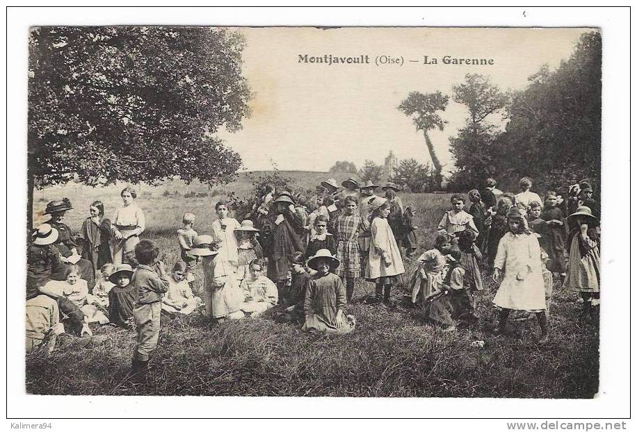 OISE  /  MONTJAVOULT  /  LA  GARENNE   ( écoliers Champêtres ) /  J. BOURGEIX , éditeur à Gisors ( Eure ) - Montjavoult