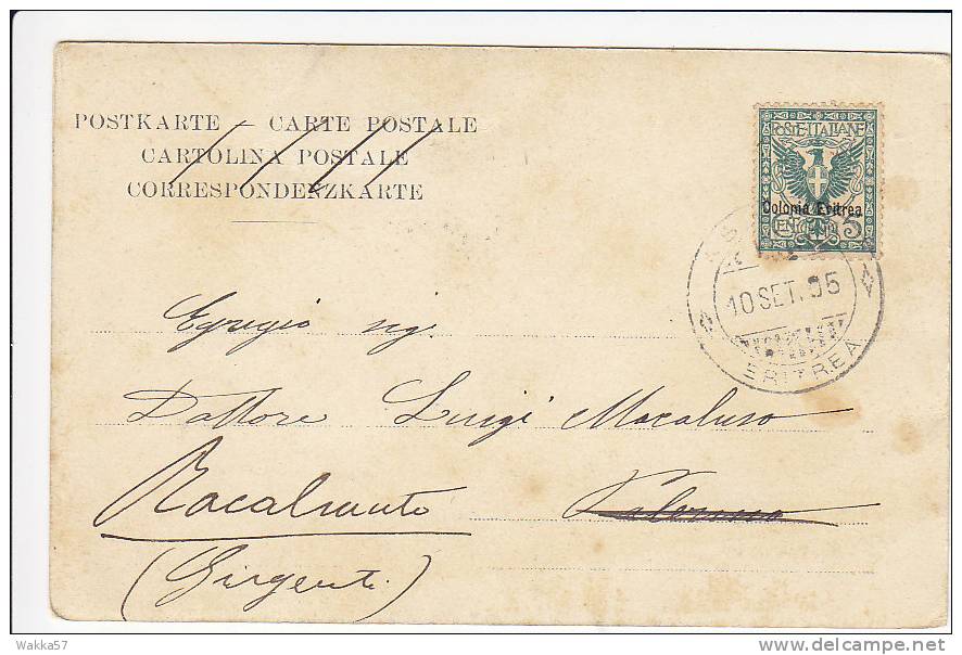 $ - OPERA - TEATRO - RIGOLETTO - DA COLONIA ERITREA -  F.P. - VIAGGIATA  1905 -  #63 - Opera
