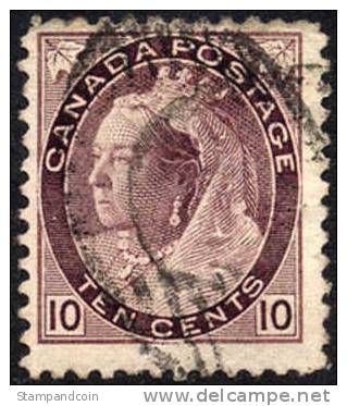 Canada #83 Used 10c Victoria Of 1898 - Oblitérés