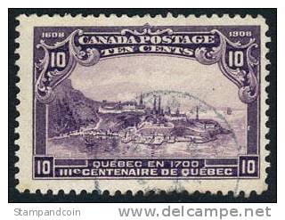 Canada #101 Used 10c Quebec Tercentenary Of 1908 - Used Stamps