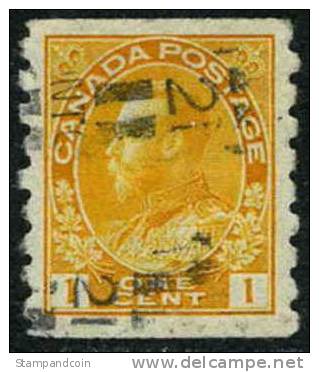 Canada #126 SUPERB Used 1c George V Coil Of 1923 - Coil Stamps