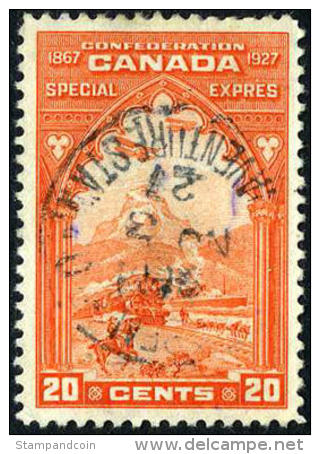 Canada E3 XF Used 20c Special Delivery From 1927 - Eilbriefmarken