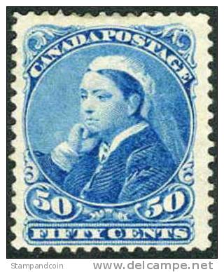 Canada 47 Mint Hinged 50c Victoria From 1893 - Ongebruikt