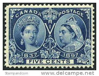 Canada 54 Mint Hinged 5c Jubilee Issue From 1897 - Ungebraucht