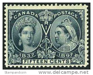 Canada 58 Mint Hinged 15c Jubilee Issue From 1897 - Ongebruikt