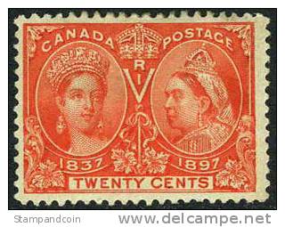 Canada 59 Mint Hinged 20c Jubilee Issue From 1897 - Ongebruikt