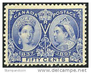 Canada 60 Mint Hinged 50c Jubilee Issue From 1897 - Neufs