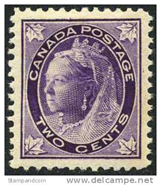 Canada 68 SUPERB Mint Hinged 2c Victoria From 1897 - Ungebraucht