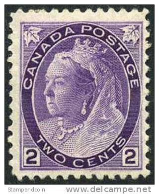 Canada 76 Mint Hinged 2c Victoria From 1898 - Unused Stamps