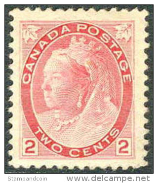 Canada 77 XF Mint Hinged 2c Victoria From 1899 - Ongebruikt