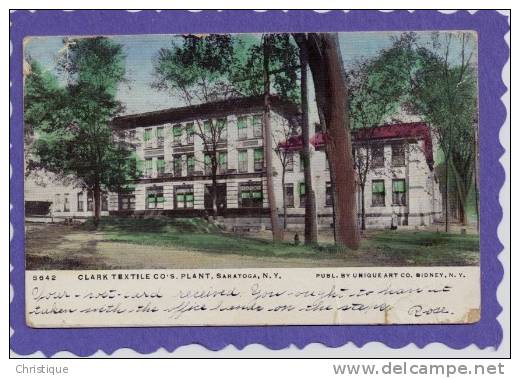 Clark Textiles Co.s Plant, Saratoga, NY - Saratoga Springs