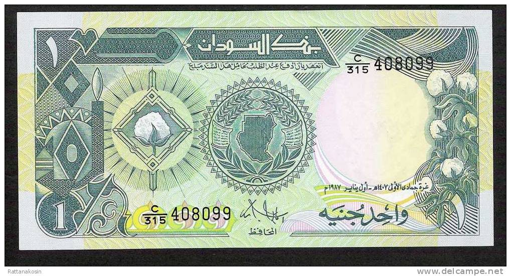 SUDAN P39  1  POUND  1987 #C/315     UNC. - Soedan