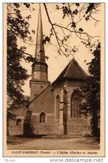 89 ST FARGEAU L'Eglise (Clocher Et Abside) - Saint Fargeau