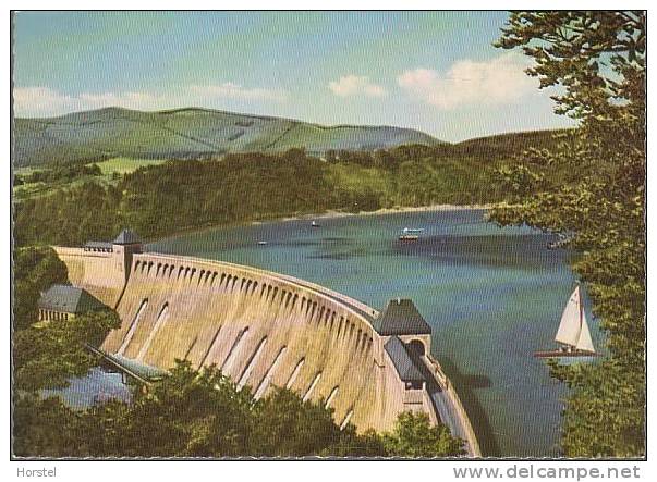 D-34513 Waldeck - Edersee - Blick Auf Die Sperrmauer - Waldeck