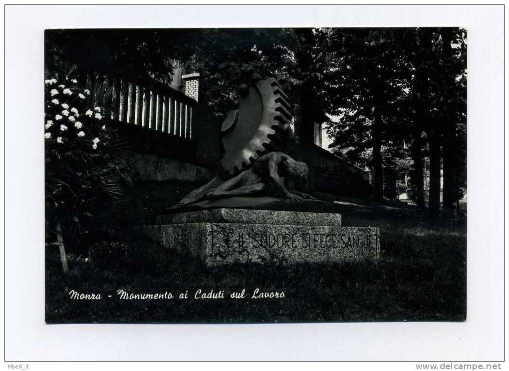 Monza 1958 Monumento Caduti Lavoro - Monza