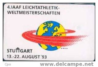 # GERMANY P09_93 Stuttgart - 4.IAAF 12 Gd 07.93  Tres Bon Etat - P & PD-Series: Schalterkarten Der Dt. Telekom