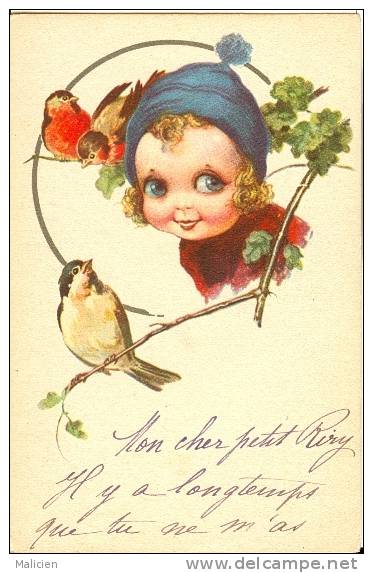 ILLUSTRATEURS-  Illustrateur  Enfants- Ref 547- Les Oiseaux - Carte Bon Etat - - 1900-1949