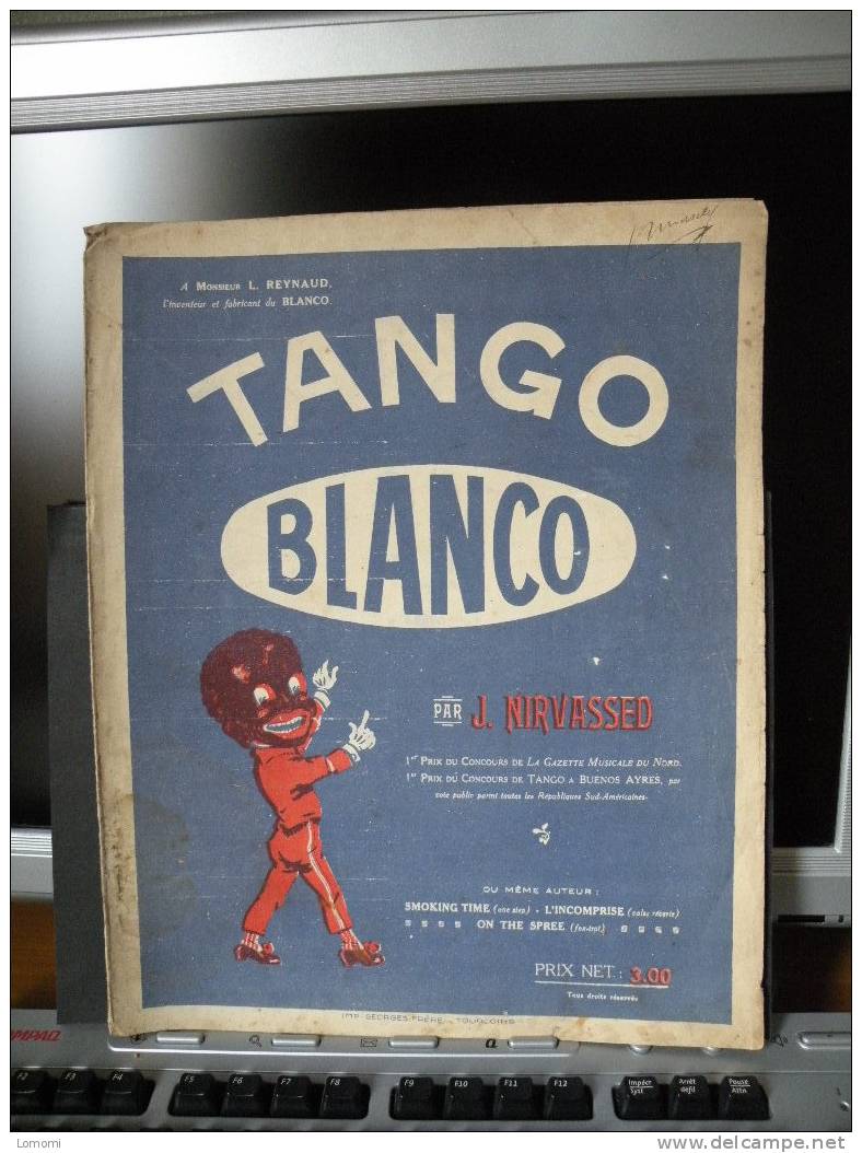 TANGO BLANCO ( J. NIRVASSED )   (   ) Piano - Instruments à Clavier