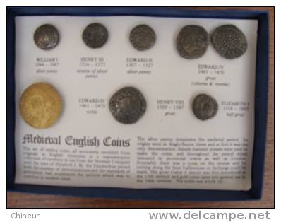 SET DE 8 REPRODUCTIONS PIECES MEDIEVAL GRANDE BRETAGNE - Counterfeits