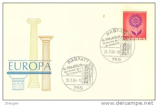 GERMANY 1966 EUROPA  CEPT POSTMARK - 1966