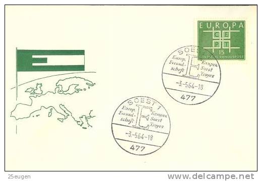 GERMANY 1964 EUROPA  CEPT POSTMARK - 1966