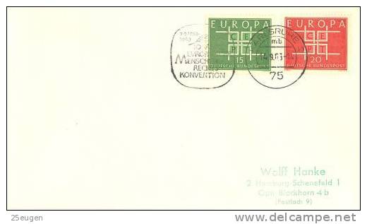 GERMANY 1963 EUROPA CEPT FDC / KARLSRUHE / - 1963