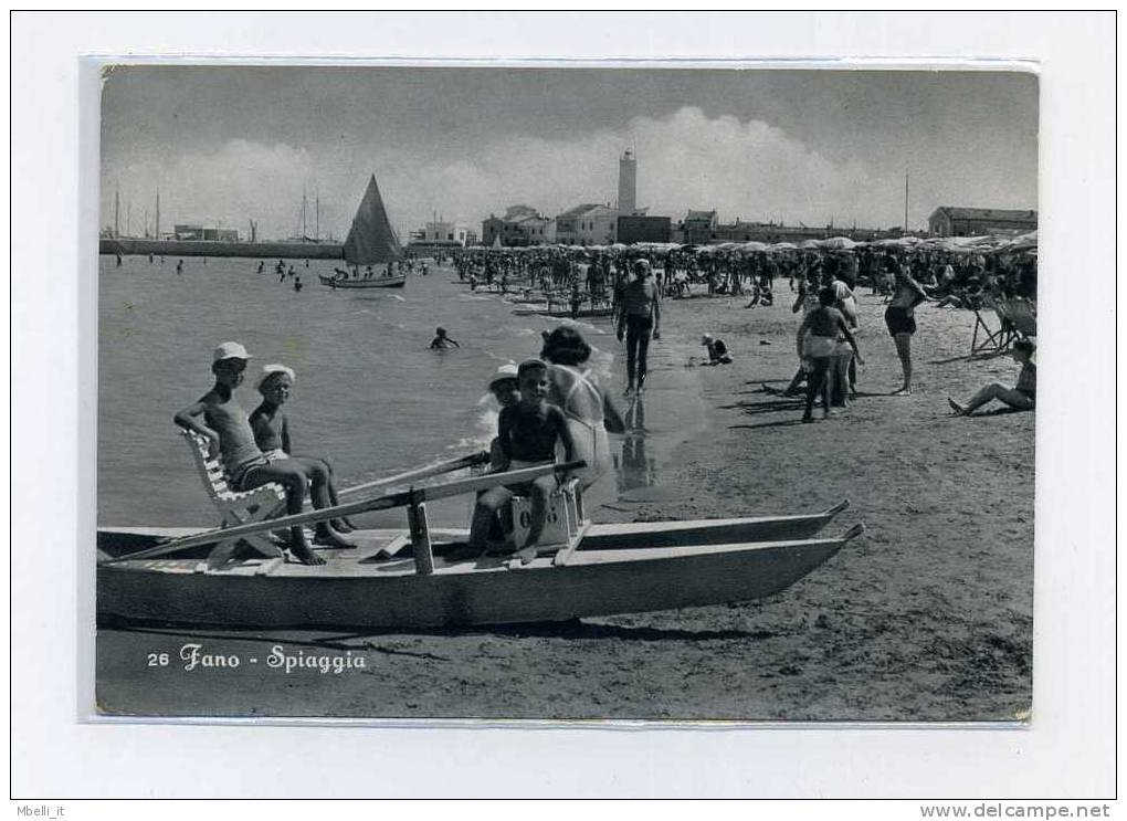 Fano 1956 Spiaggia Animata - Fano