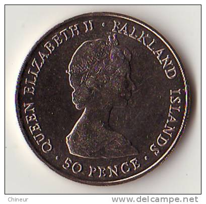 FALKLAND 50 PENCES ARGENT 1982 - Malvinas