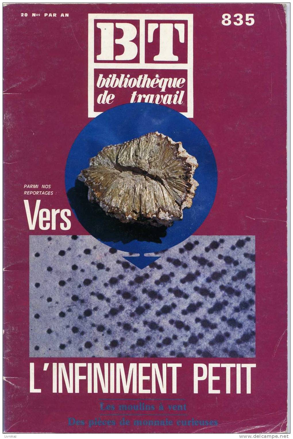BT N°835 (1976) : Vers L'infiniment Petit. Bibliothèque De Travail. Freinet. - Science