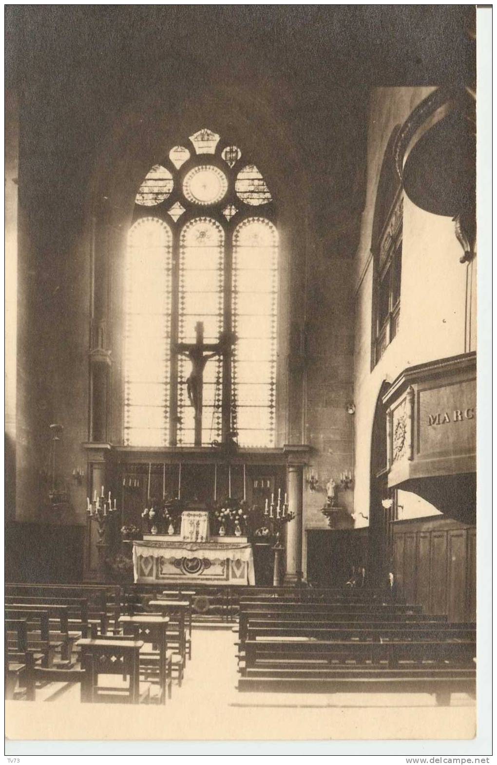 CpF1863 - Rare Carte Photo Maison D'éducation D' ECOUEN - Légion D'honneur -  Intérieur église - (95 - Val D'oise) - Ecouen