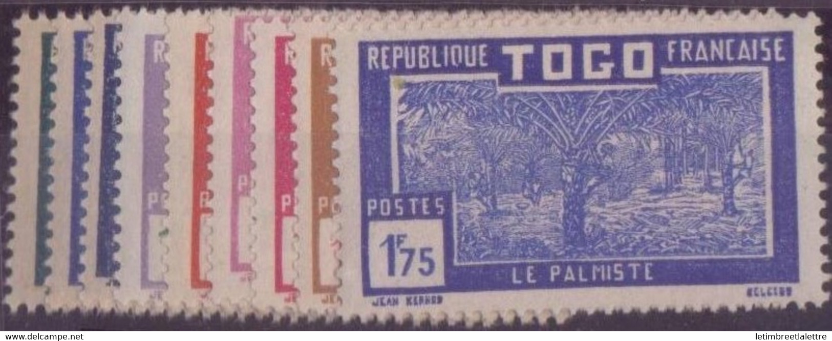 ⭐ Togo - YT N° 153 à 160 * - Neuf Avec Charnière - 1928 / 1938 ⭐ - Ongebruikt