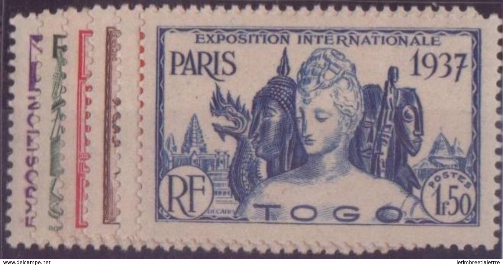 ⭐ Togo - YT N° 165 à 170 * - Neuf Avec Charnière - 1937 ⭐ - Neufs