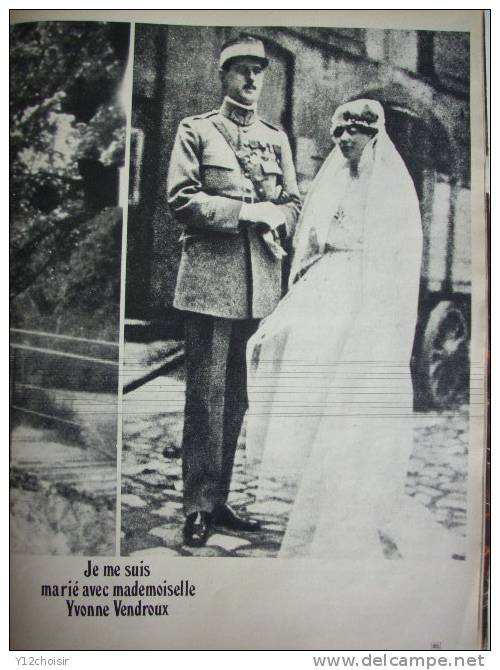 NUMERO HISTORIQUE L'ADIEU AU GENERAL DE GAULLE PARIS MATCH + CAHIER N° 3 + POSTER DE DE GAULLE NE A LILLE NORD MILITAIRE - Frans