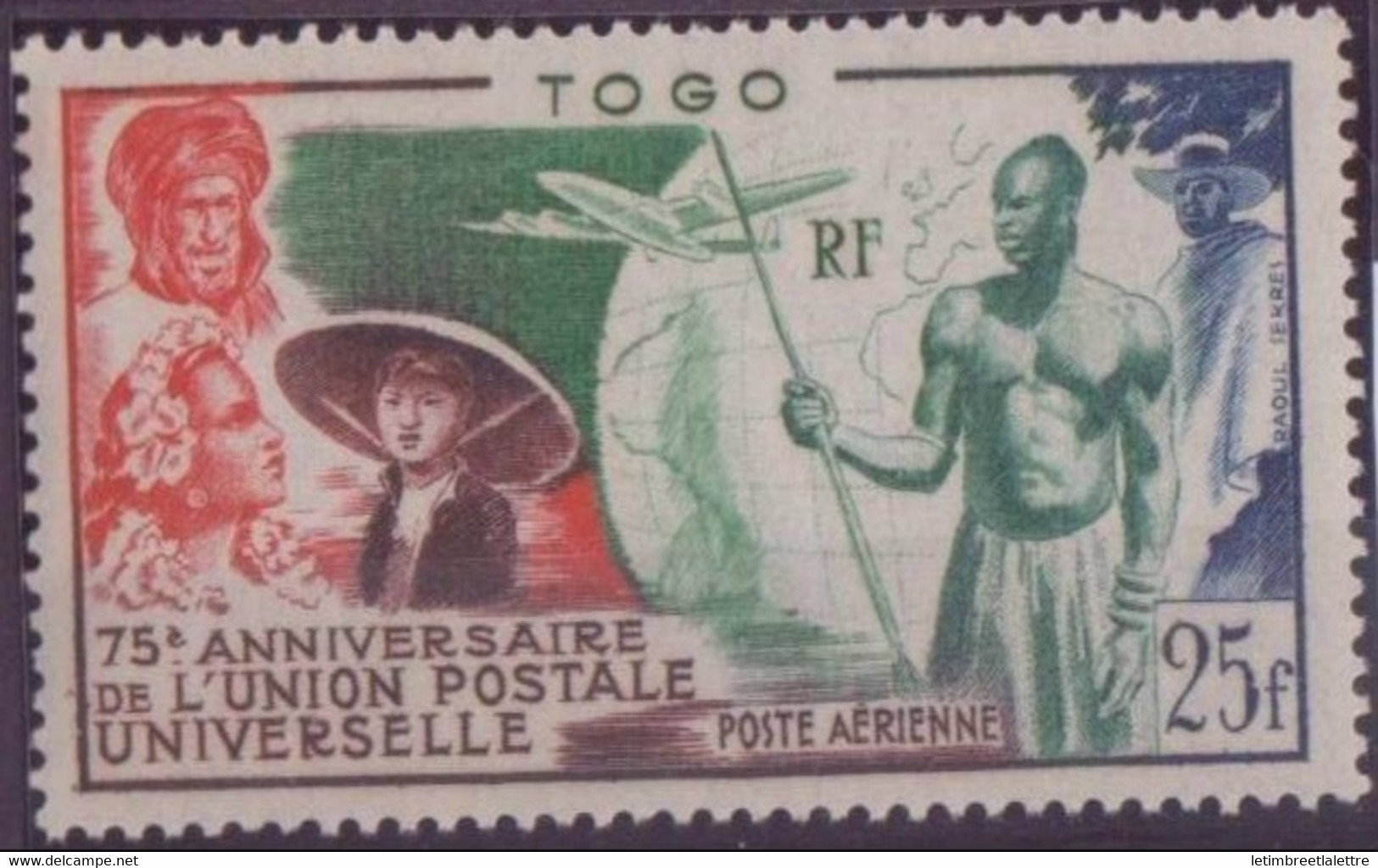 ⭐ Togo - Poste Aérienne - YT N° 21 ** - Neuf Sans Charnière - 1949 ⭐ - Unused Stamps